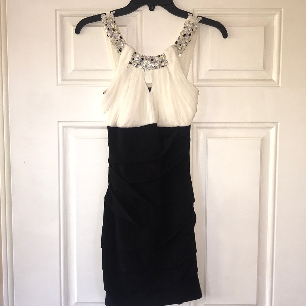 City Studios Formal Dress Black & White